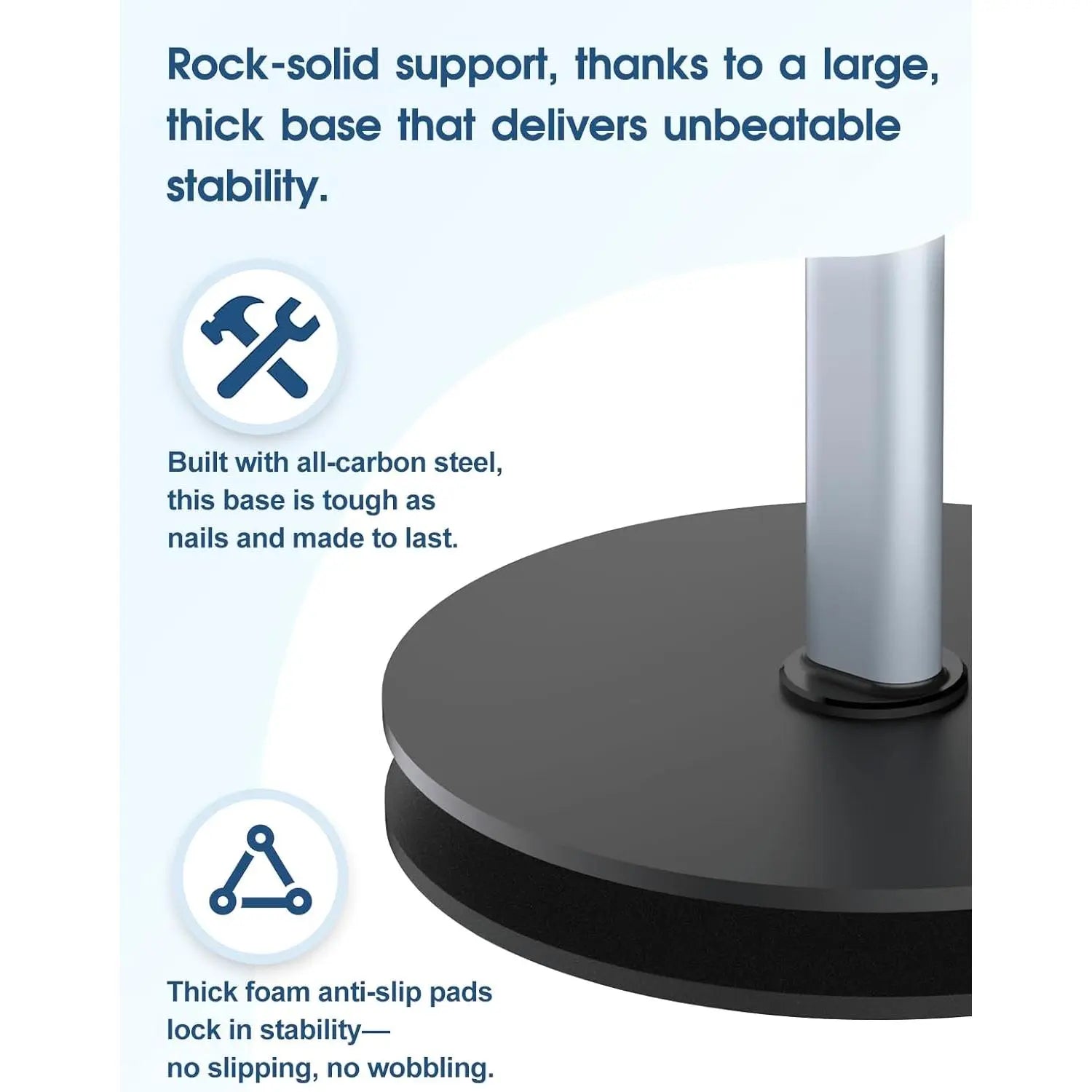 Heavy Duty Overhead Phone Stand for Recording, Adjustable Tripod for Overhead Shots, Sturdy Stand for Cooking, Crafting, Filming, Painting - for Creators(Clip)